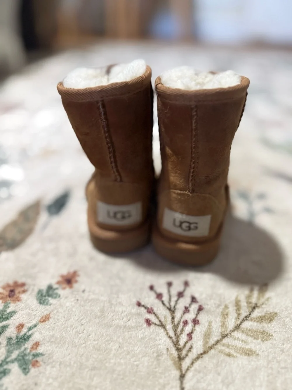 Ugg Chestnut Shearling-Lined Suede Boots 6